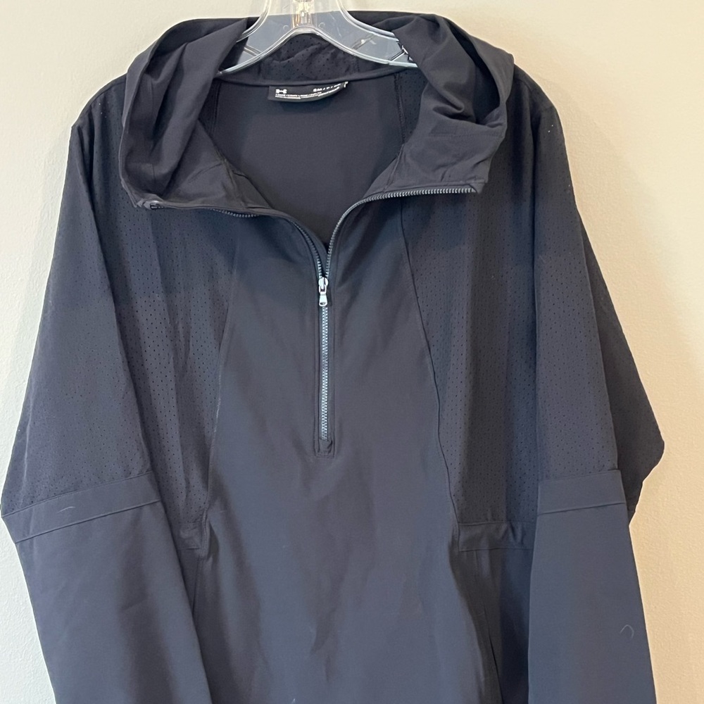 Under Armour Hoodie Women S Black 1/2 Zip Pullover Jacket Breathable Running
